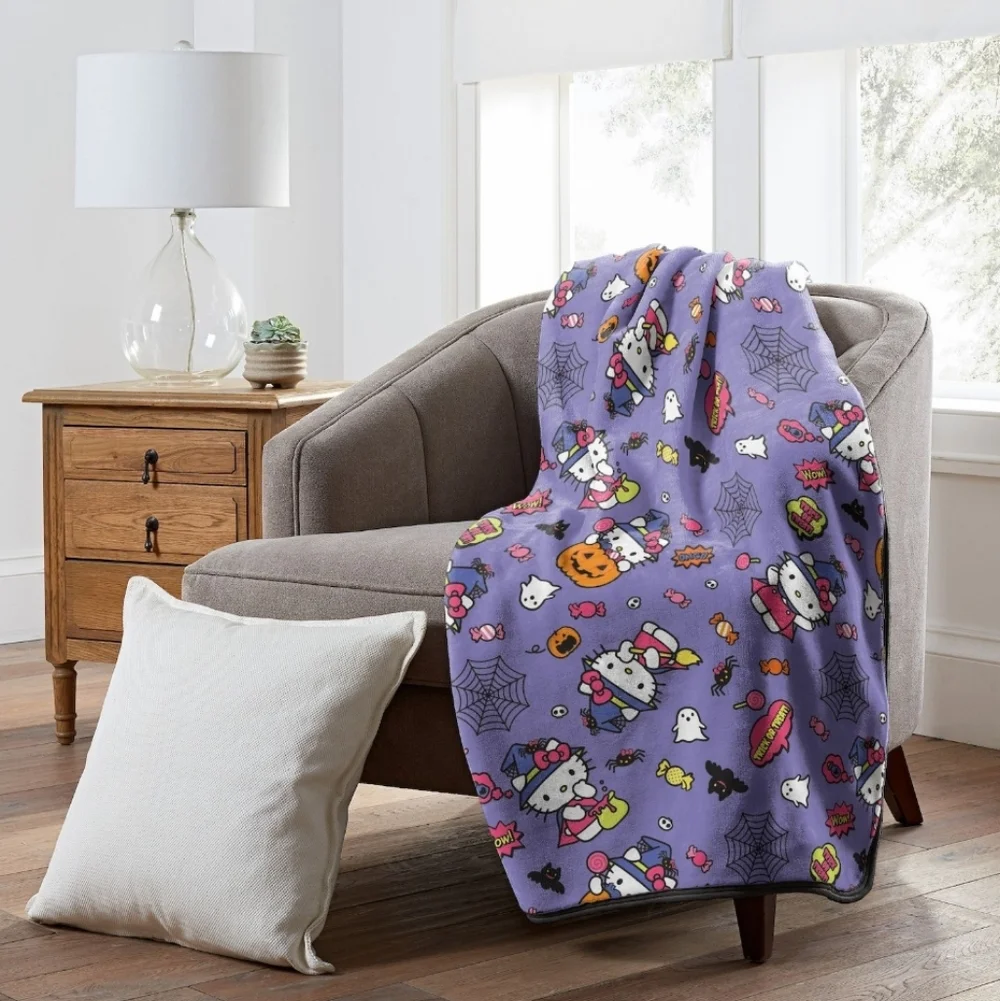 Hello Kitty Treat Silk Touch Throw Halloween Blanket